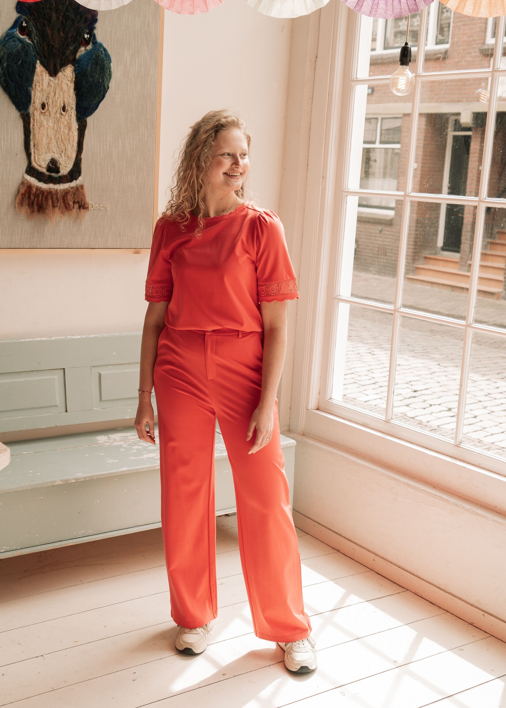 C&S The Label Thessa Top Sunkissed Coral