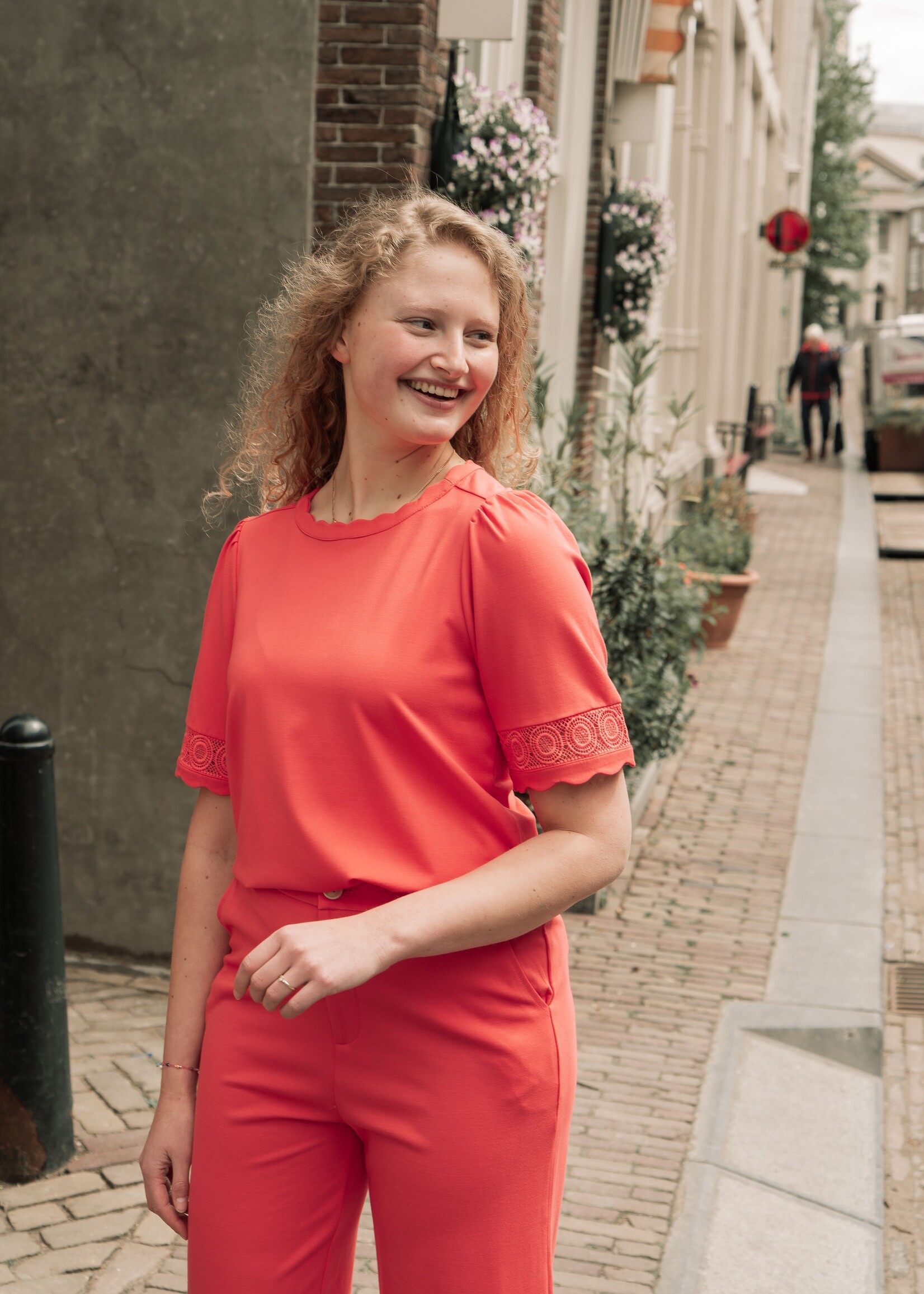 C&S The Label Thessa Top Sunkissed Coral