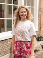 C&S The Label Talia T-shirt Offwhite/Sunkissed Coral