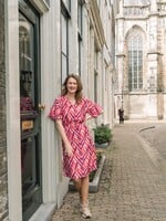 C&S The Label Dalma Dress Powder Pink/Sunkissed Coral