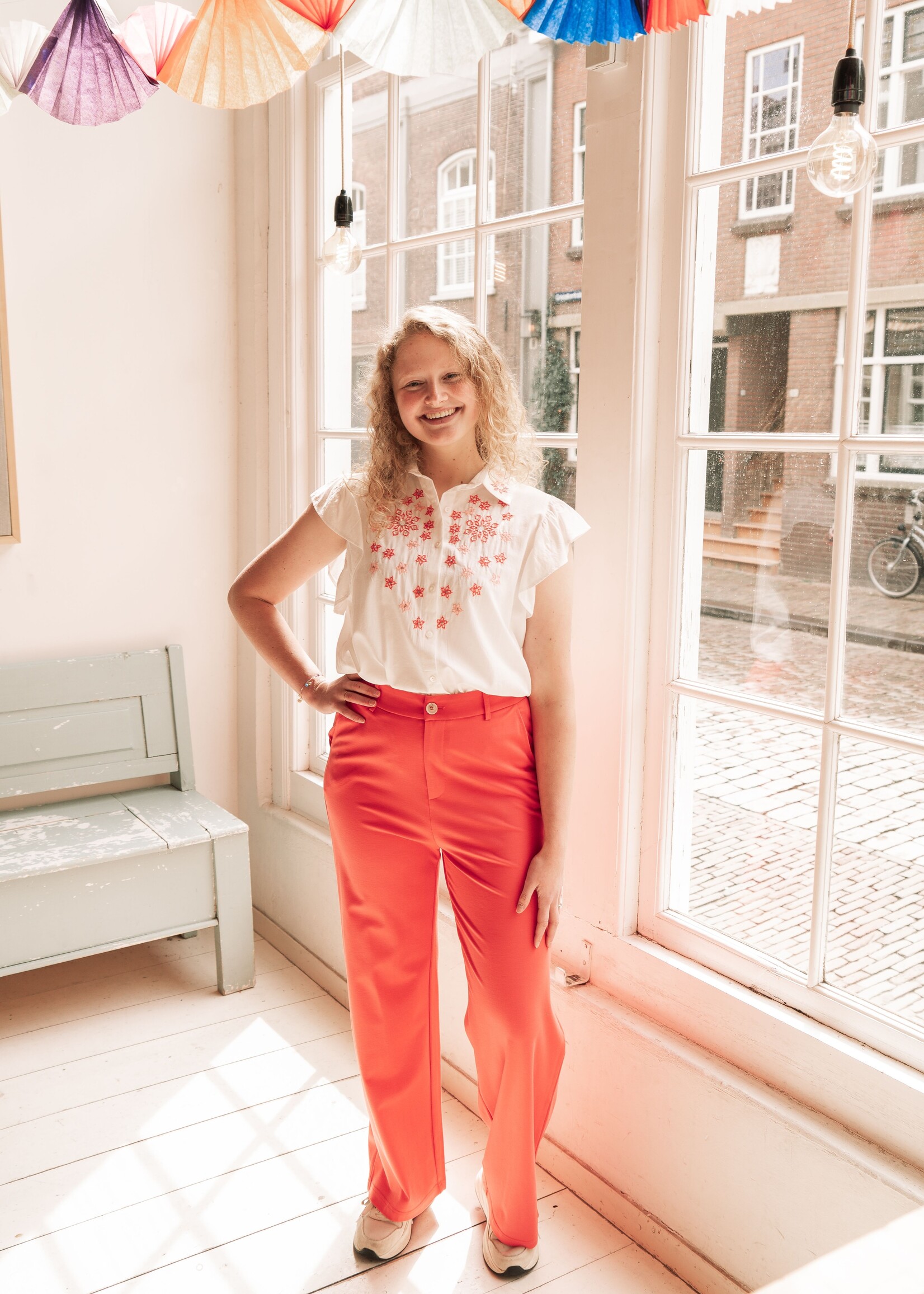 C&S The Label Lurina Blouse Offwhite