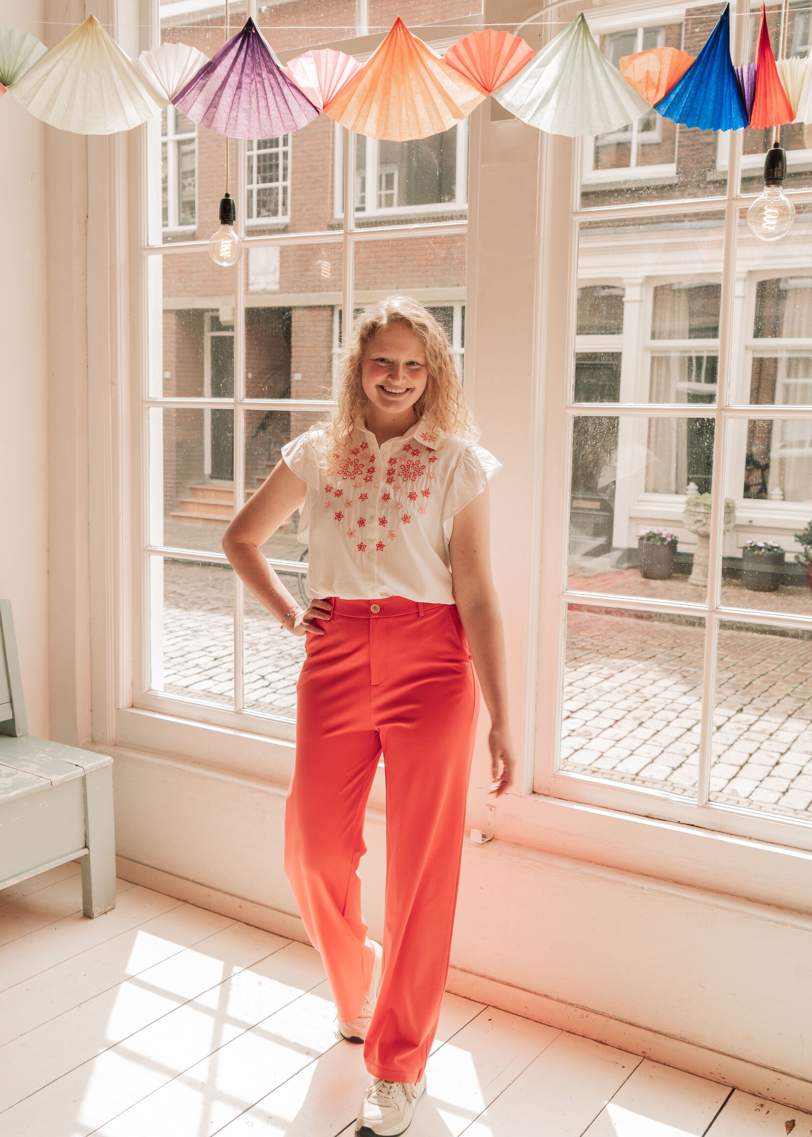 C&S The Label Lurina Blouse Offwhite