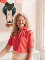 C&S The Label Loveli Blouse Sunkissed Coral