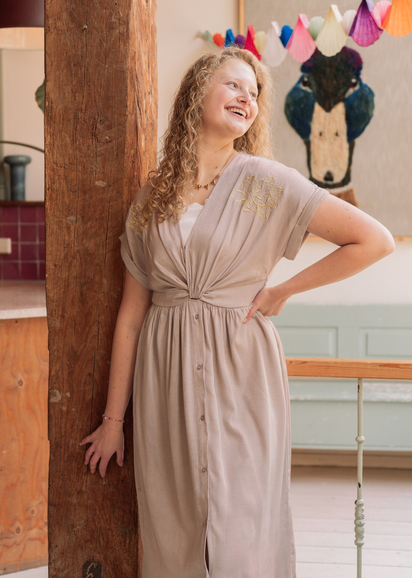 FLURESK Jazze Dress Khaki