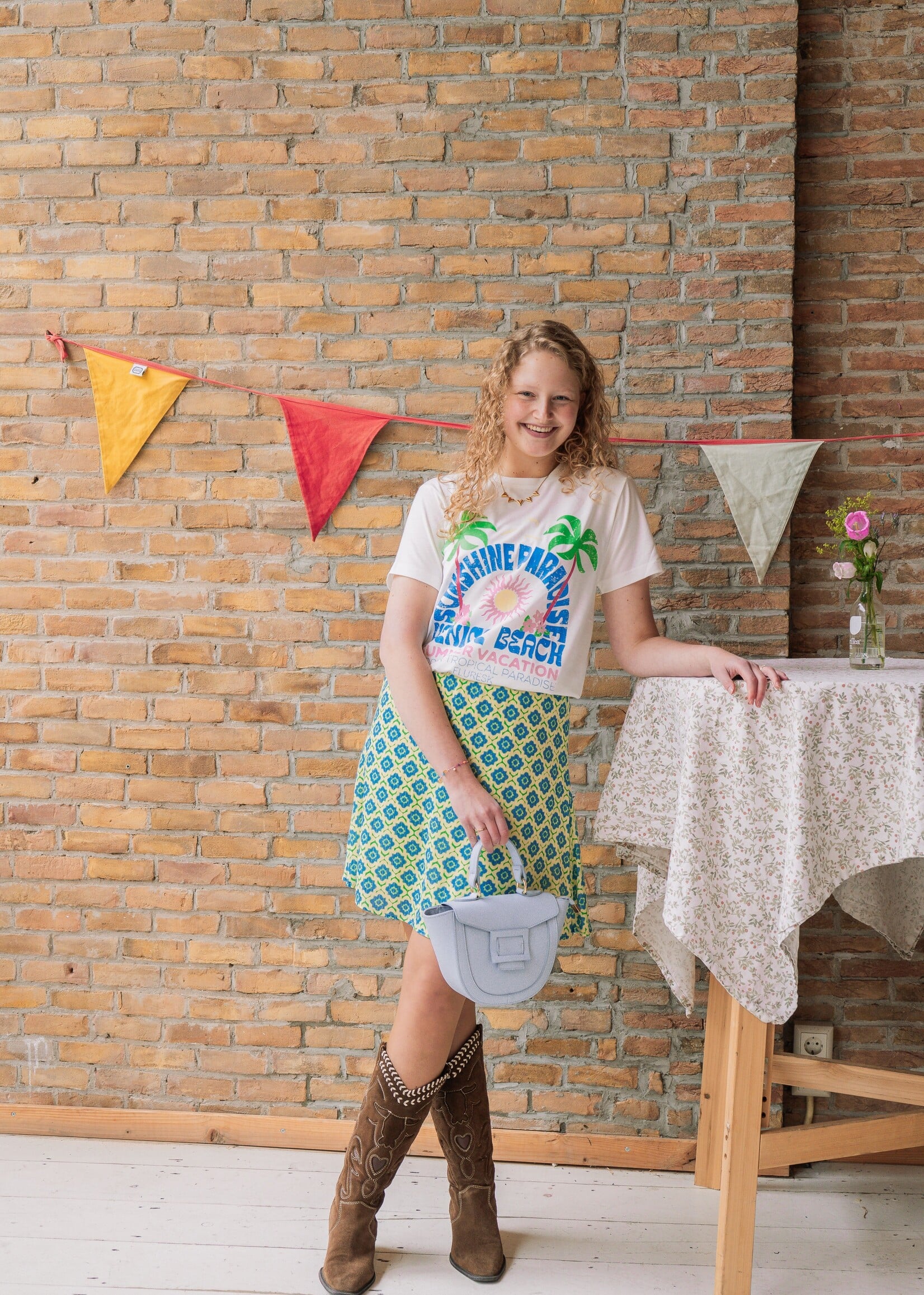 FLURESK Jessie Skirt Vivid Green