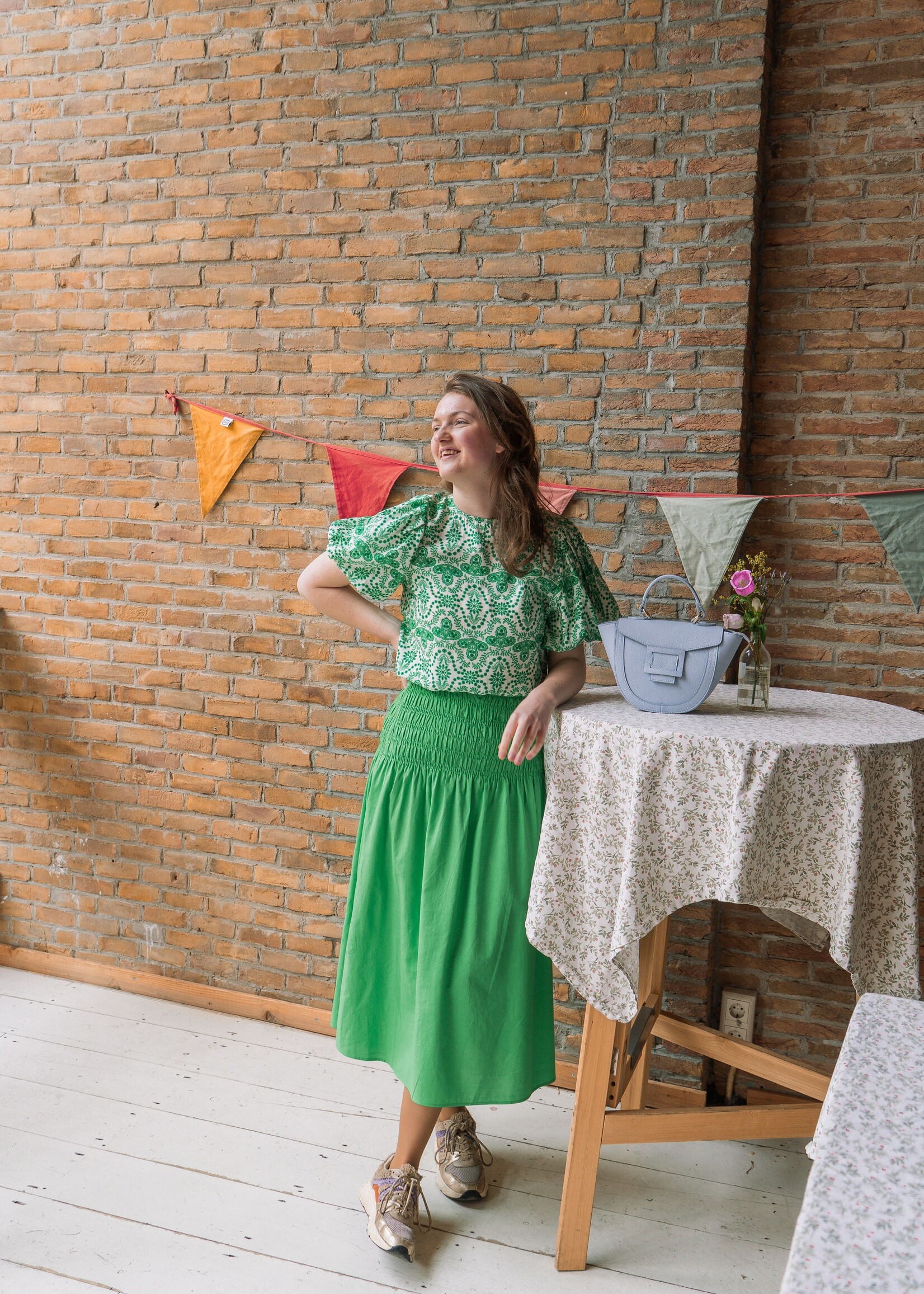 FLURESK Kae Skirt Vivid Green