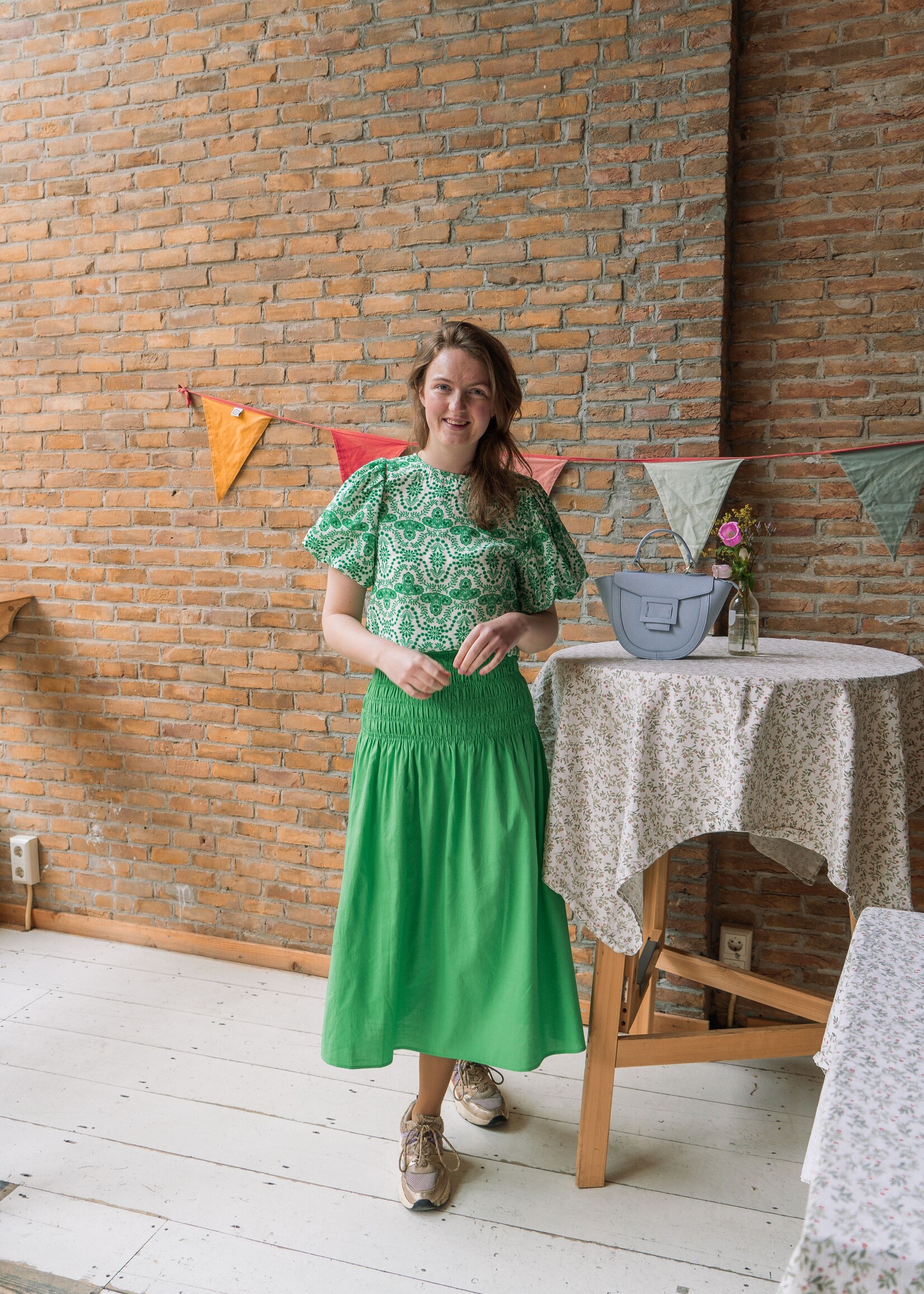 FLURESK Kae Skirt Vivid Green