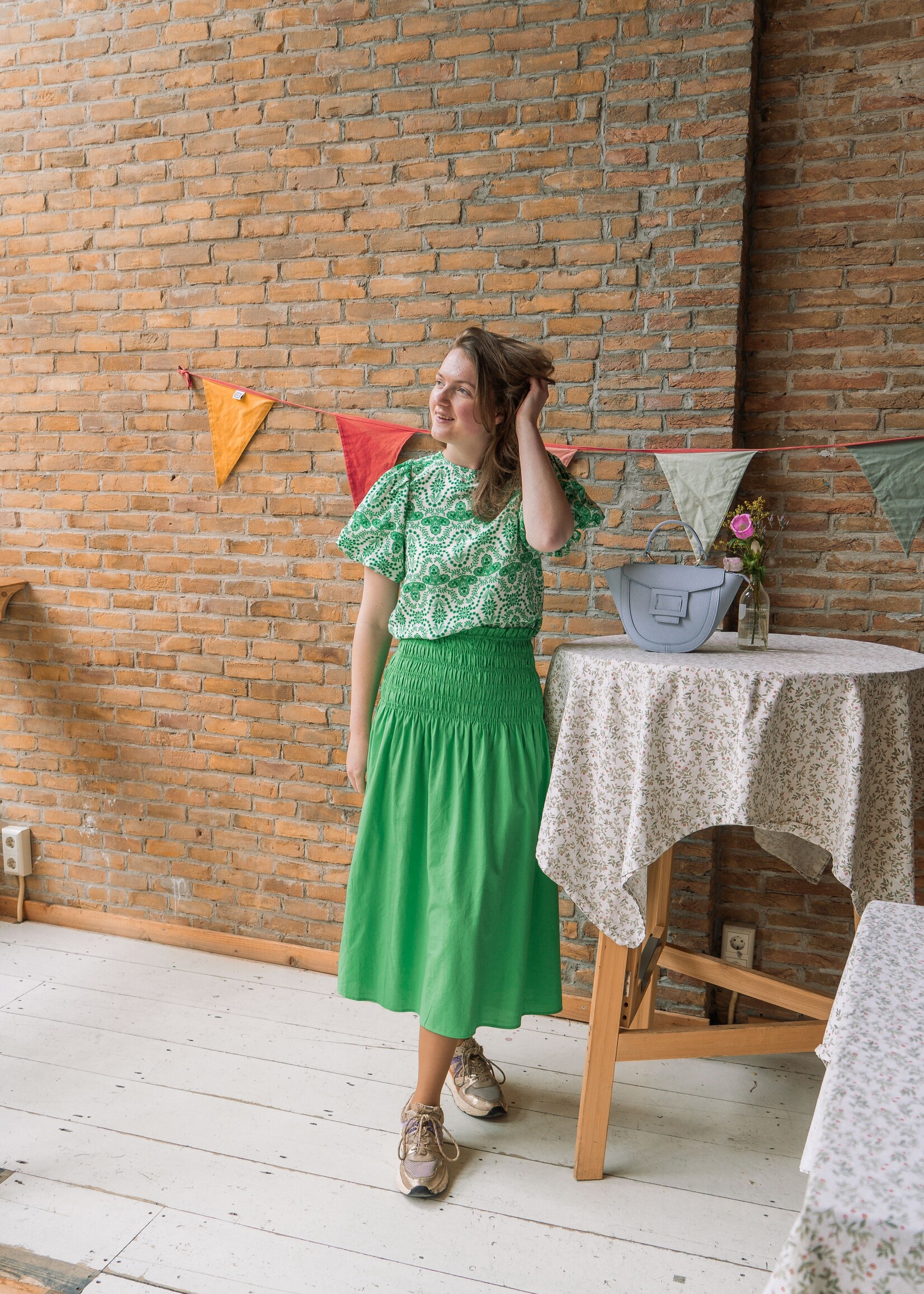 FLURESK Kae Skirt Vivid Green