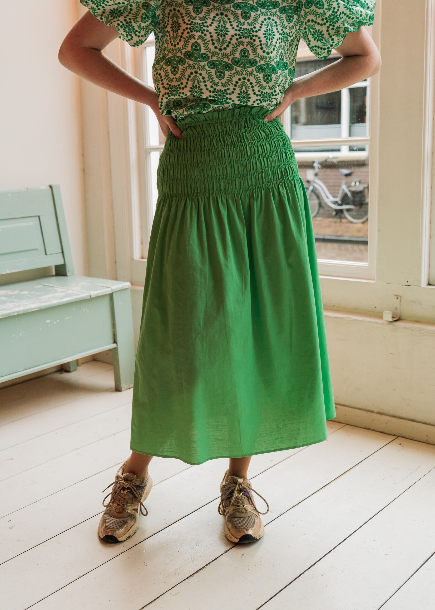 FLURESK Kae Skirt Vivid Green