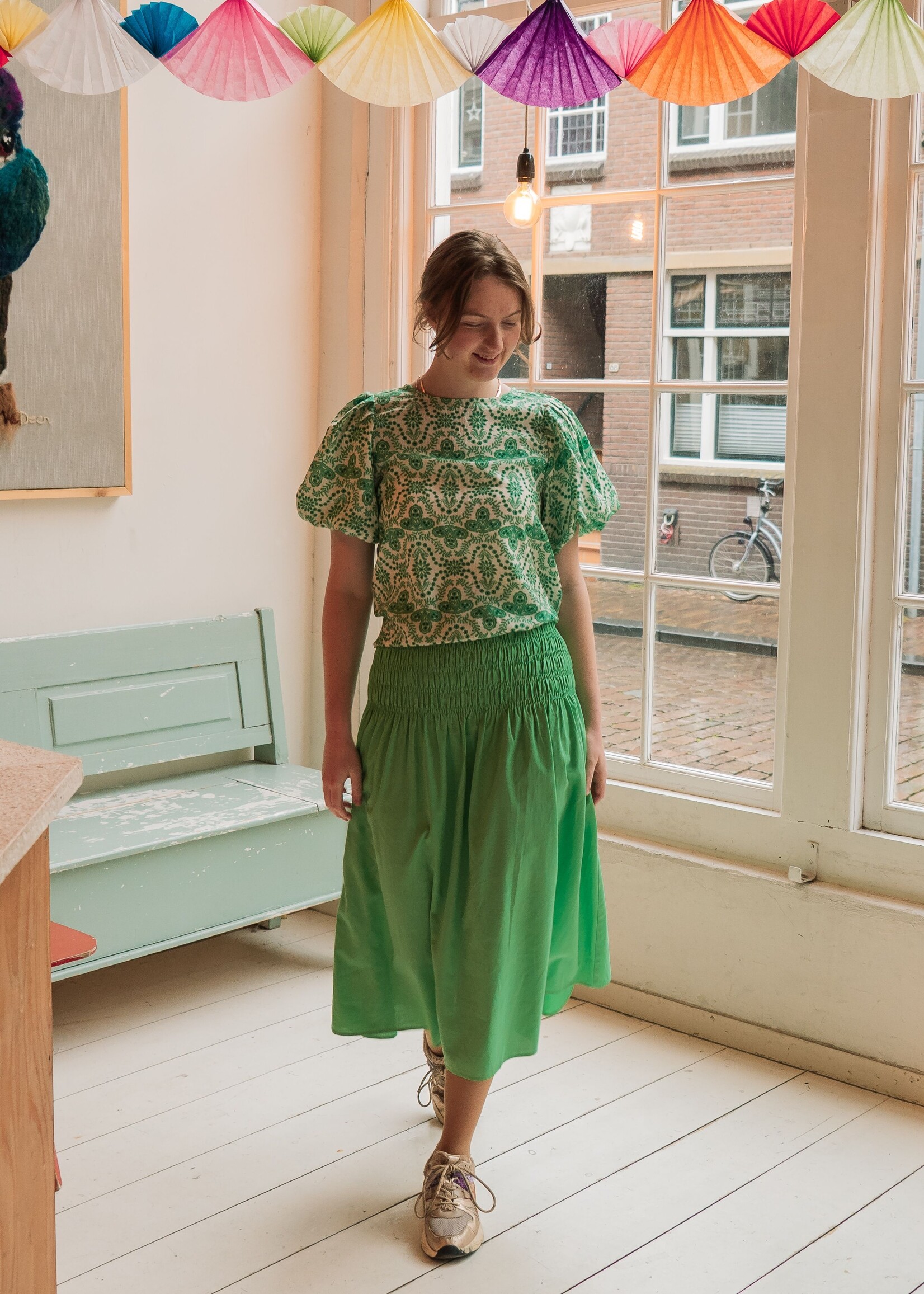 FLURESK Kae Skirt Vivid Green