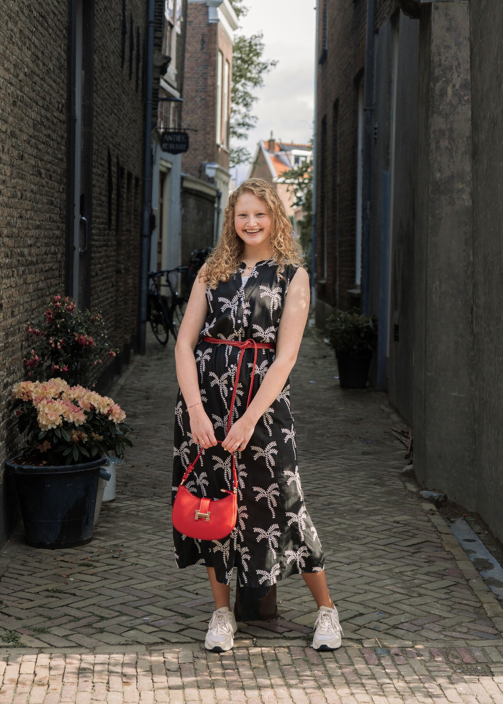 C&S The Label Dania Dress Black/Sand