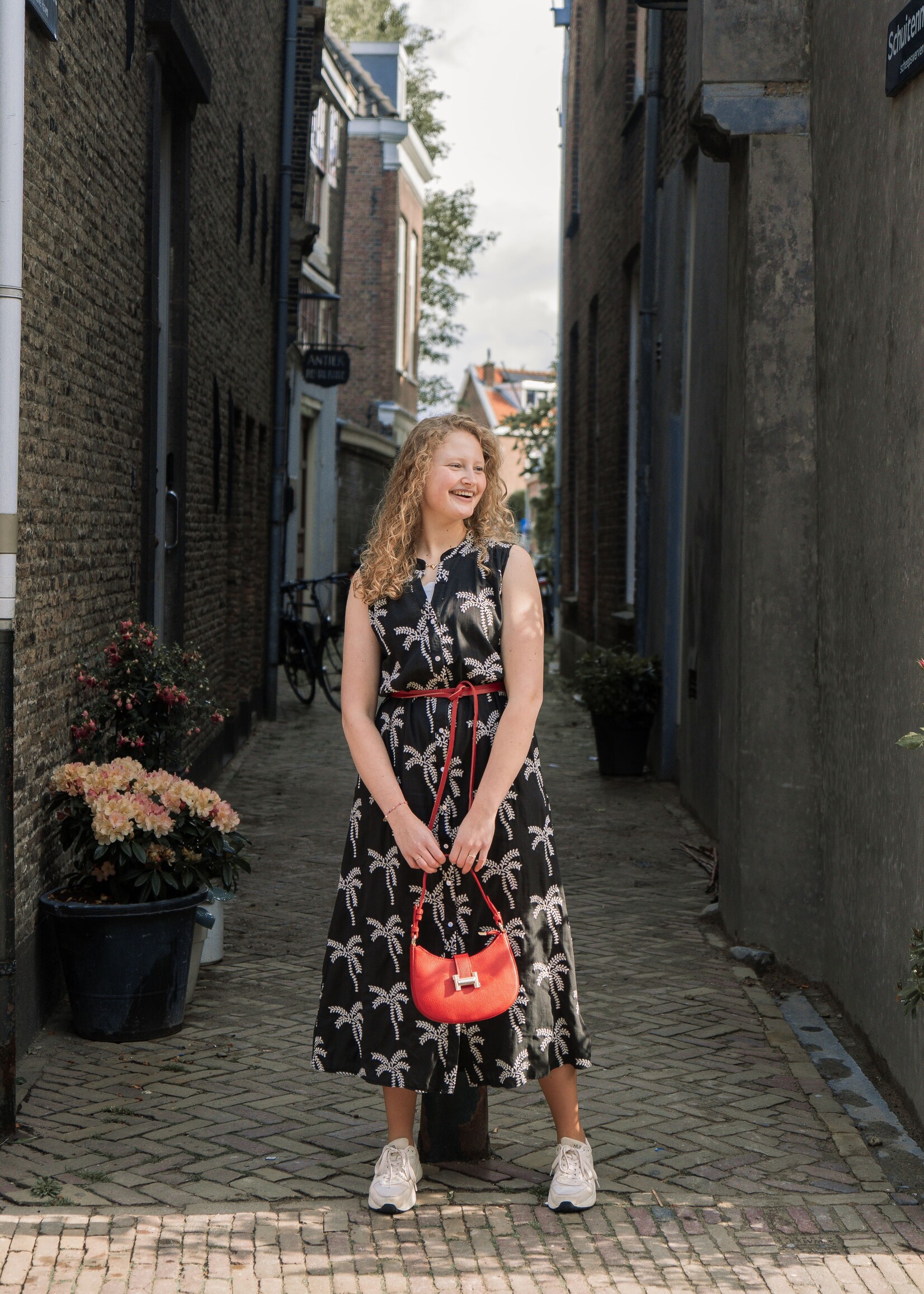 C&S The Label Dania Dress Black/Sand