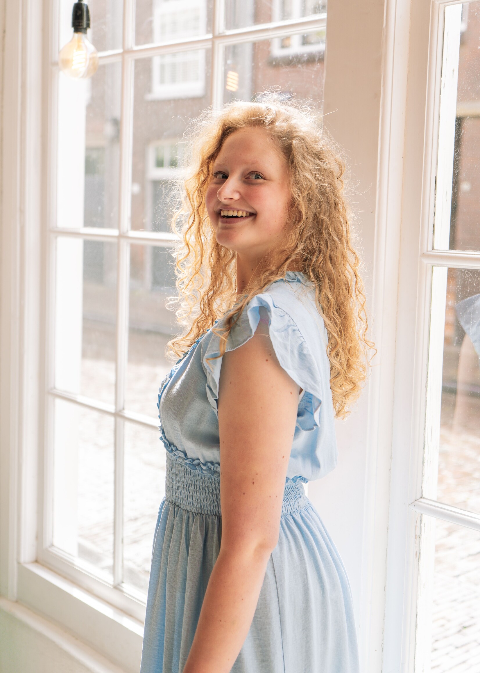 C&S The Label Dilja Dress Light Blue