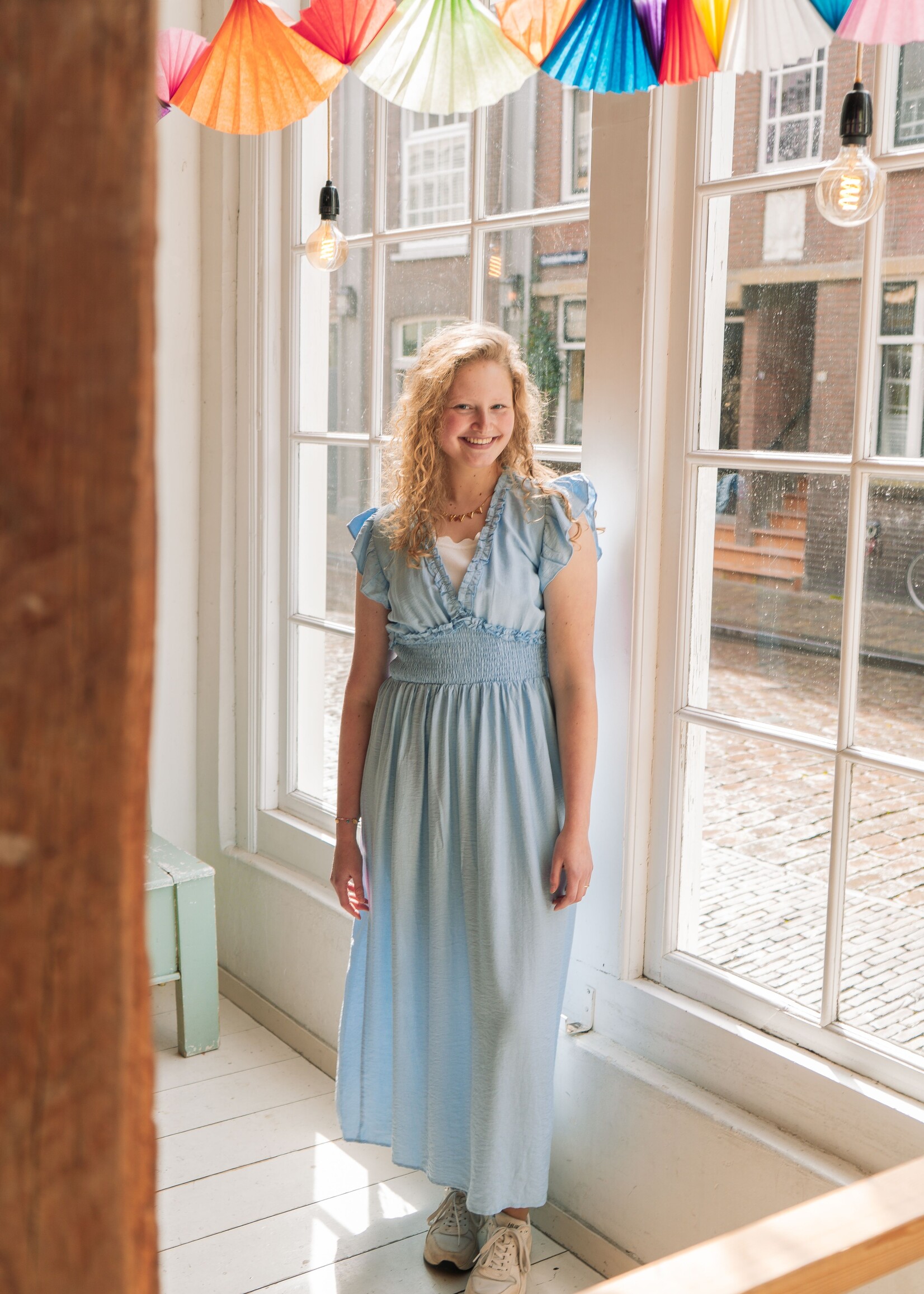 C&S The Label Dilja Dress Light Blue