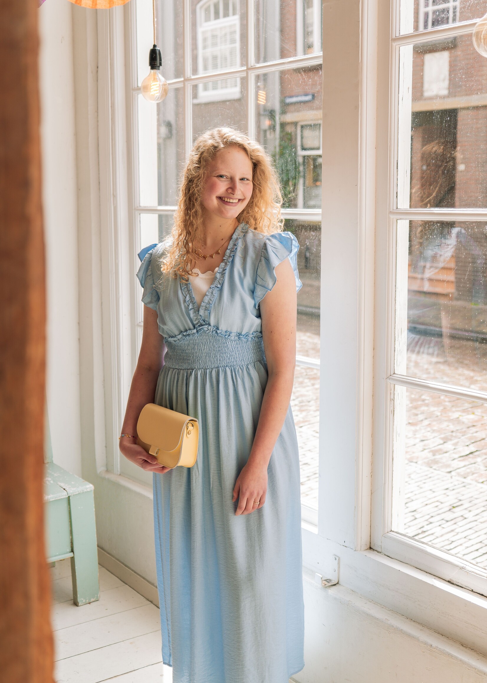 C&S The Label Dilja Dress Light Blue