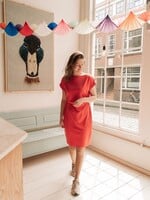 C&S The Label Dede Dress Sunkissed Coral