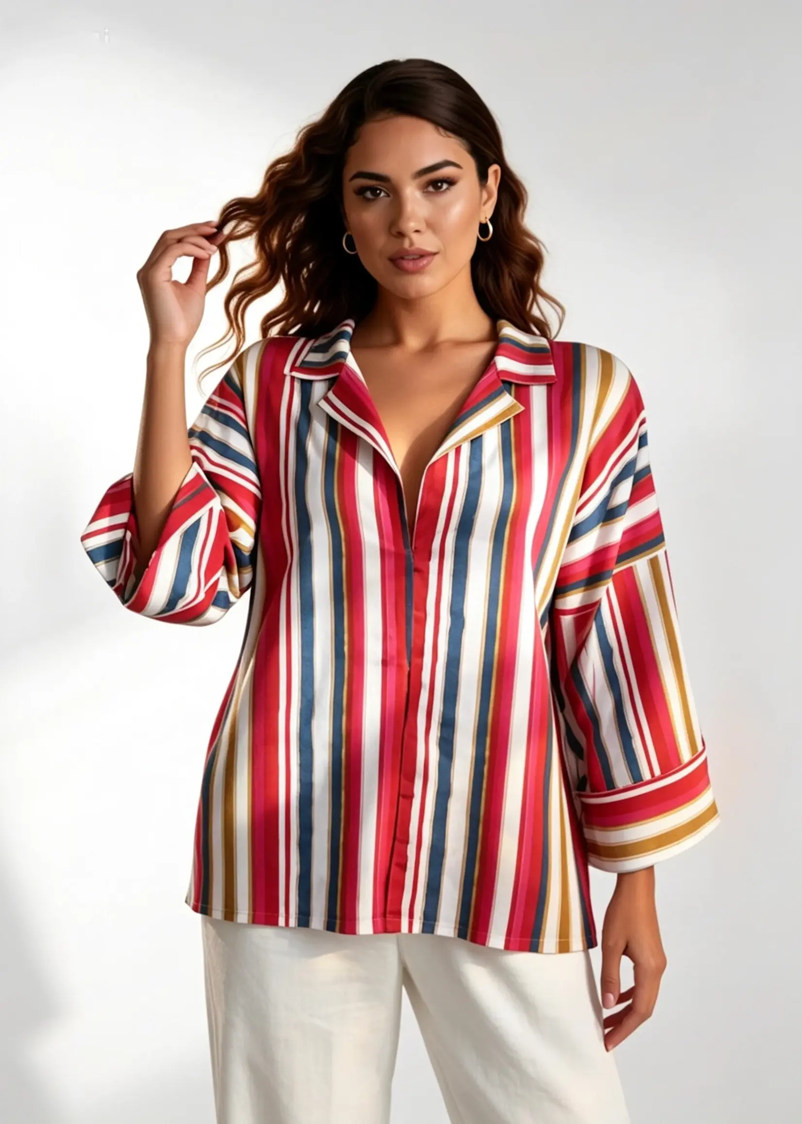 Ophilia Bella Paint Stripe Red