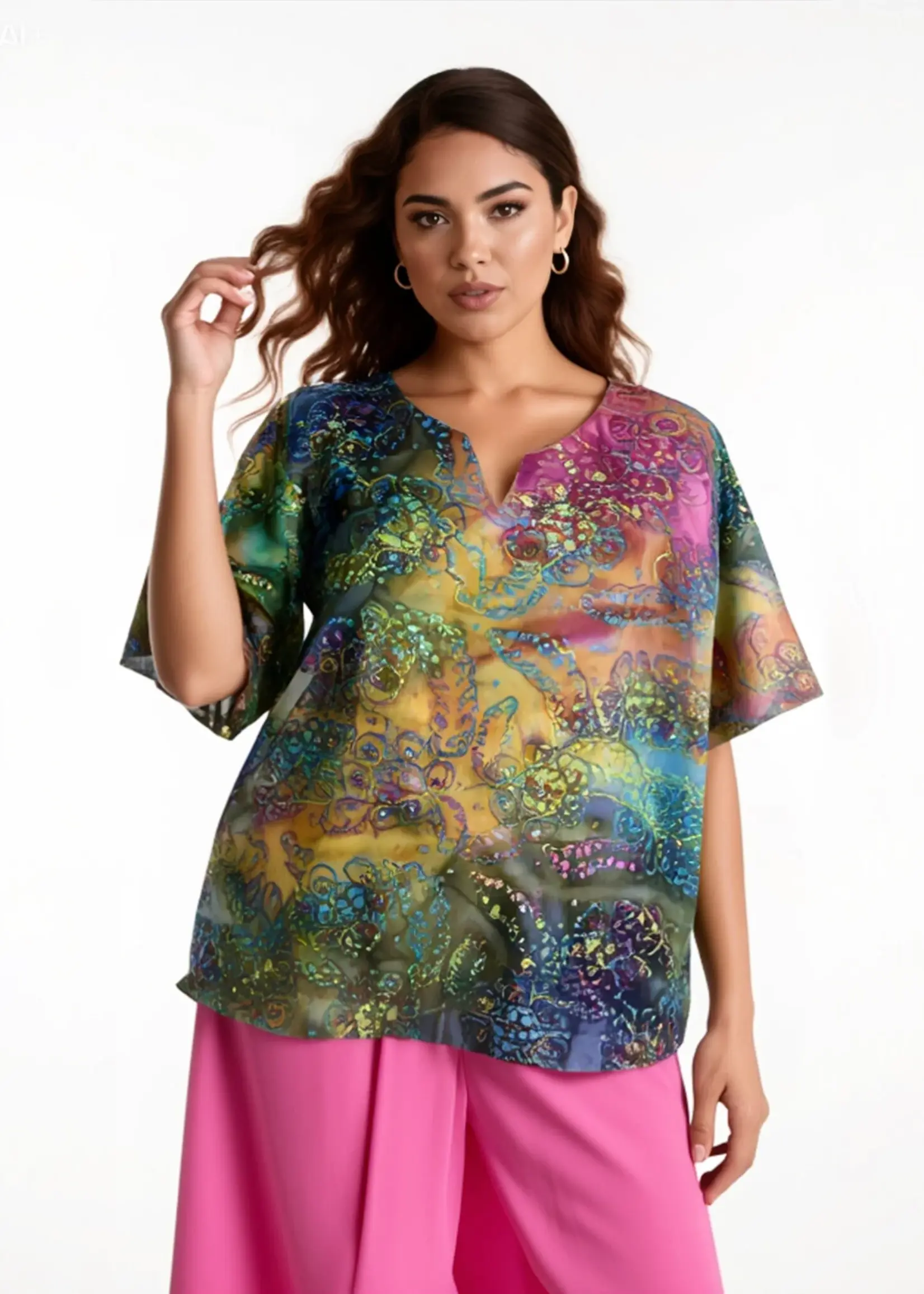 Ophilia Rowan Tie & Dye Rio Pink