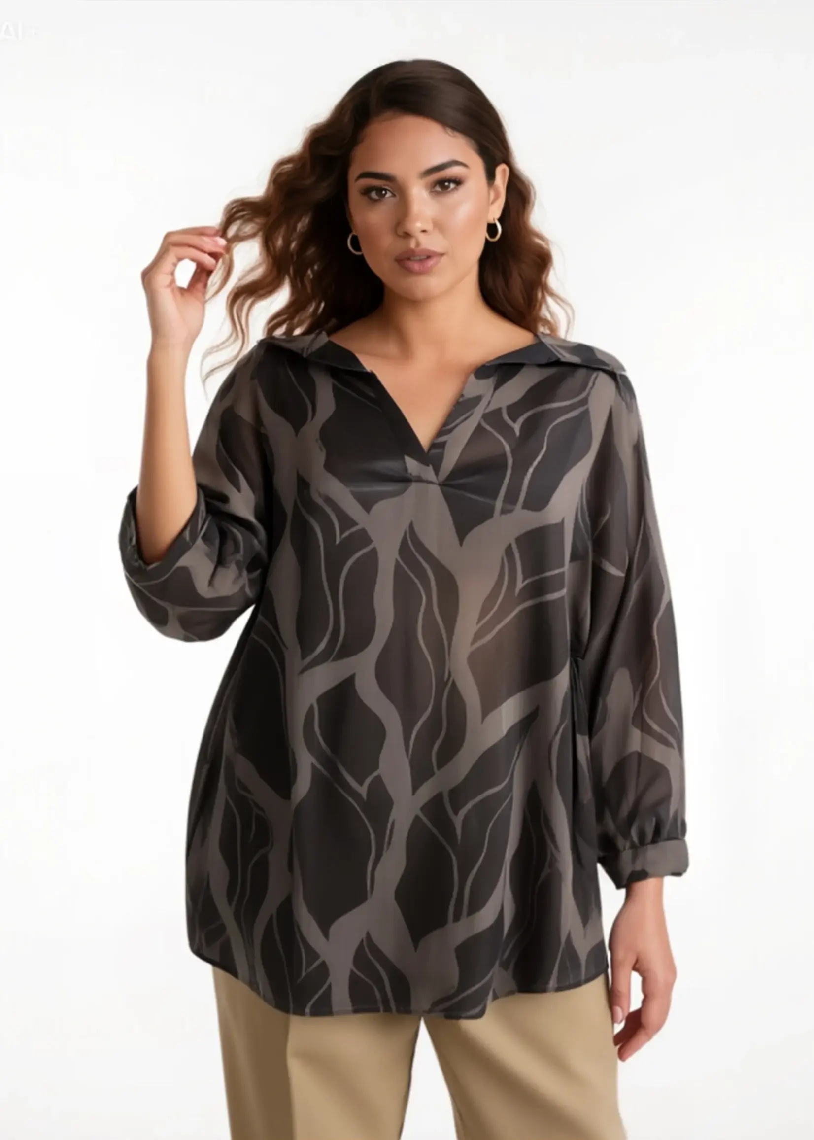 Ophilia Jane viscose Jacquard Tabacco