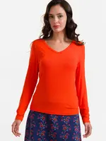LaLamour Lynn Top Ecovero Plain Red