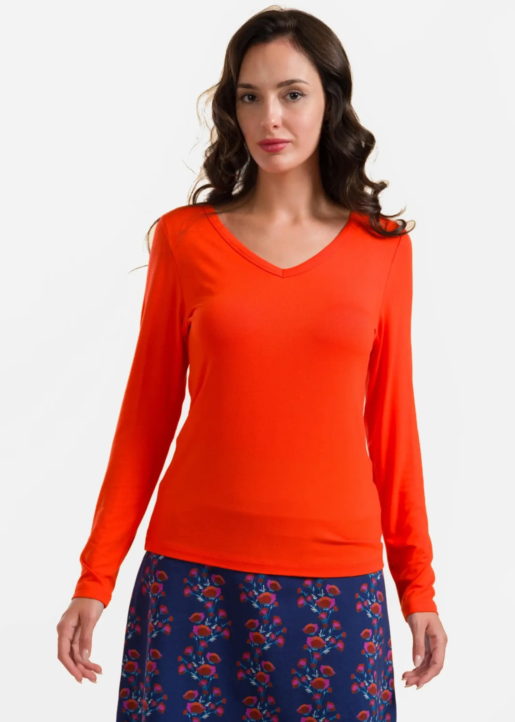 LaLamour Lynn Top Ecovero Plain Red