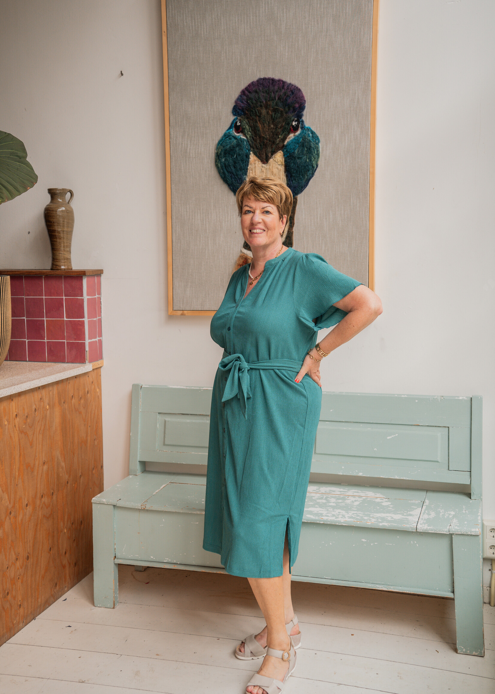 Exxcellent Manola Dress Vintage Green