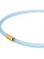 Cubes Rubber ketting, 1 lijn, Aqua Large