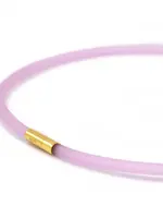 Cubes Rubber ketting, 1 lijn, Roze Large