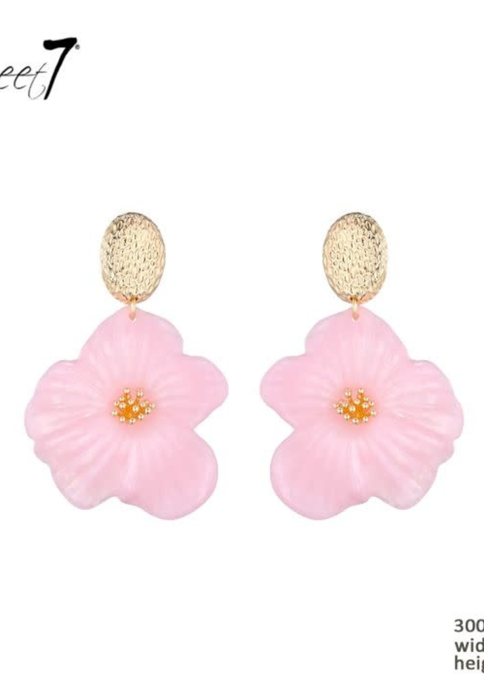 Sweet7 Oorbellen Blossom Pink 300724921