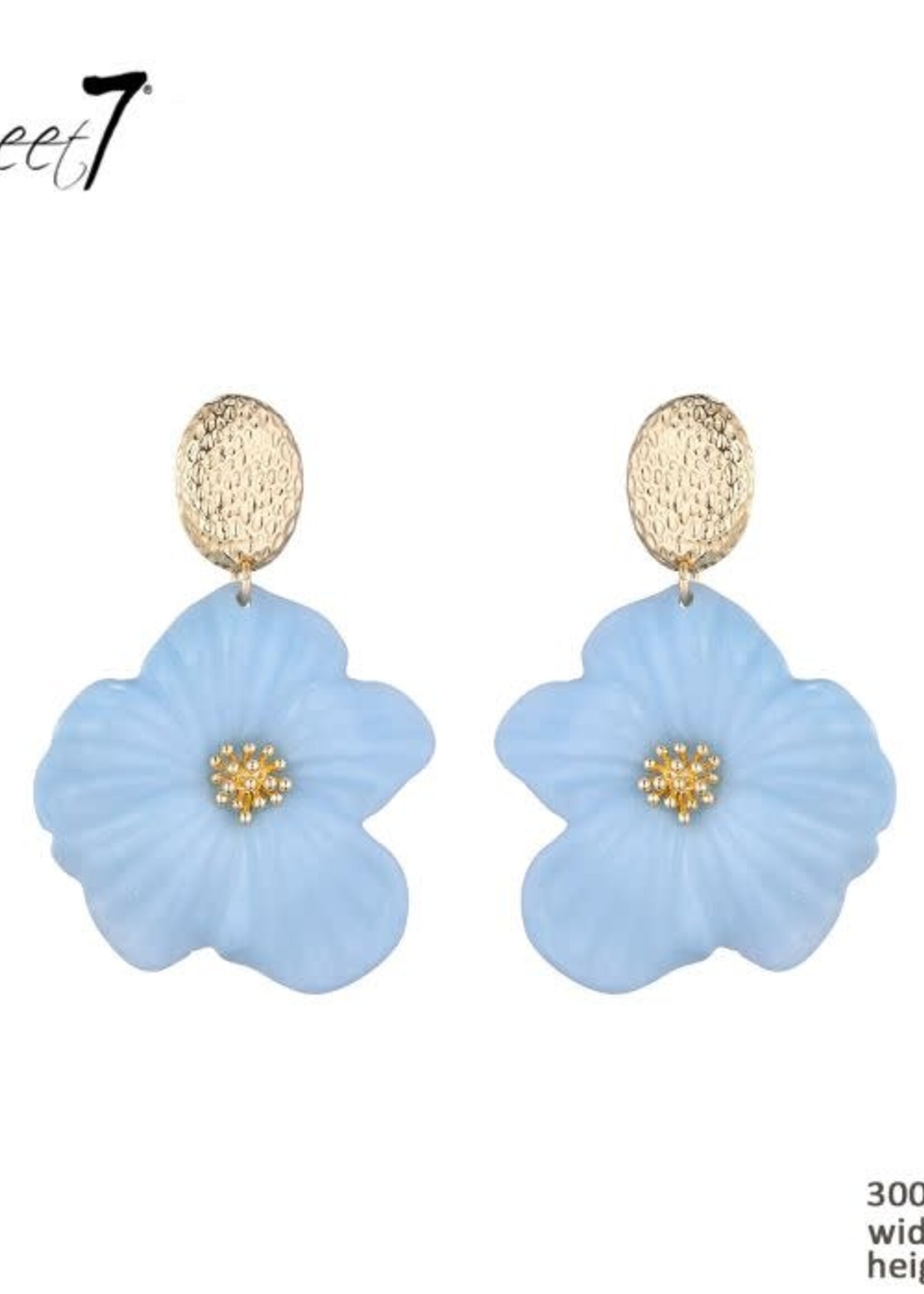 Sweet7 Oorbellen Blossom Blue 300724908