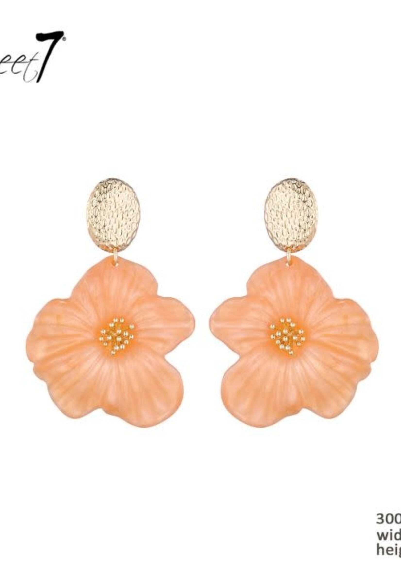 Sweet7 Oorbellen Blossom Peach 300724917