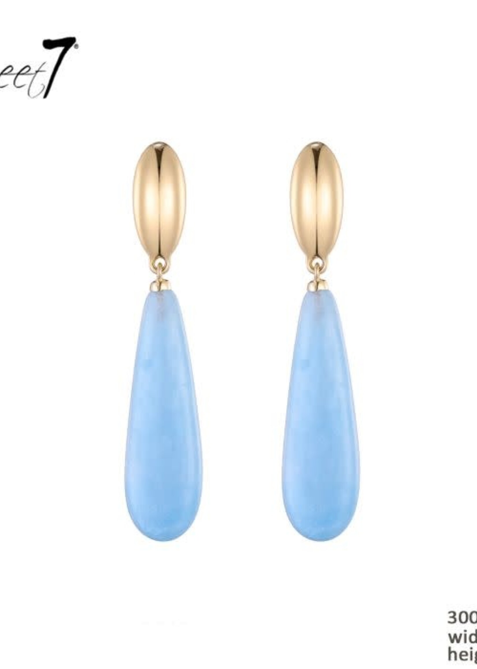 Sweet7 Oorbellen Colette Blue 300725945