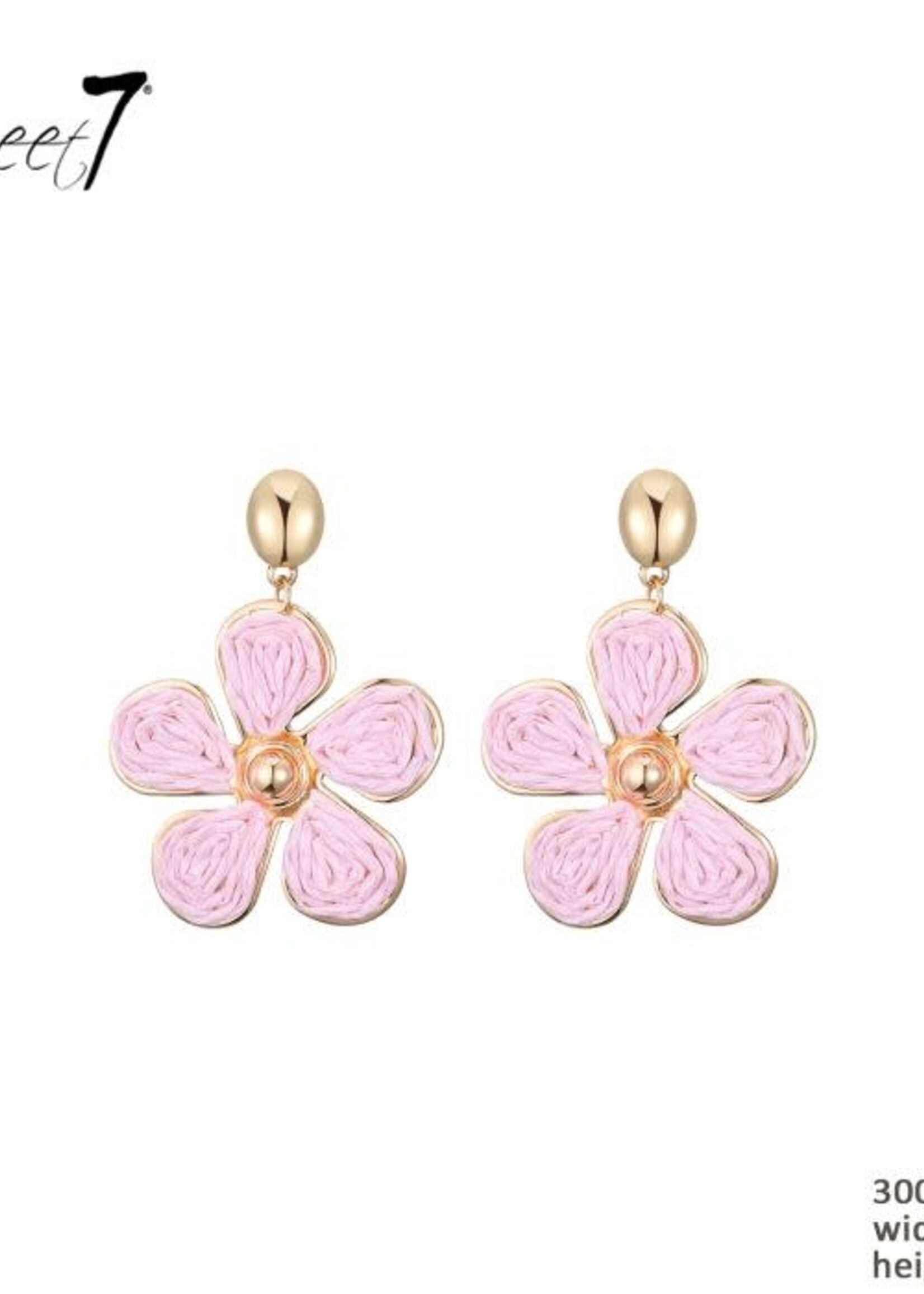 Sweet7 Oorbellen Sweet Pink 300724621