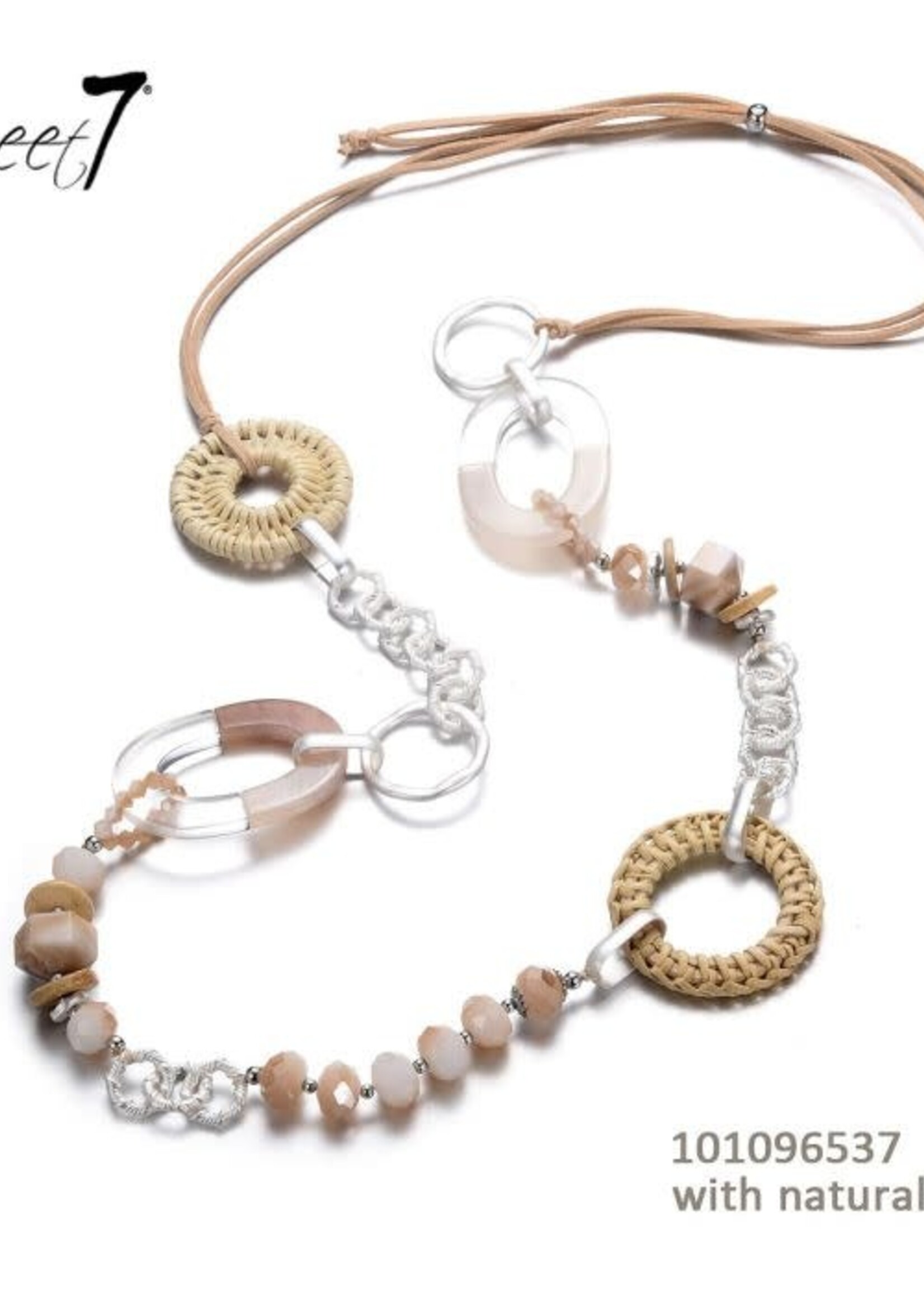 Sweet7 Lange ketting Sweet naturel 101096537