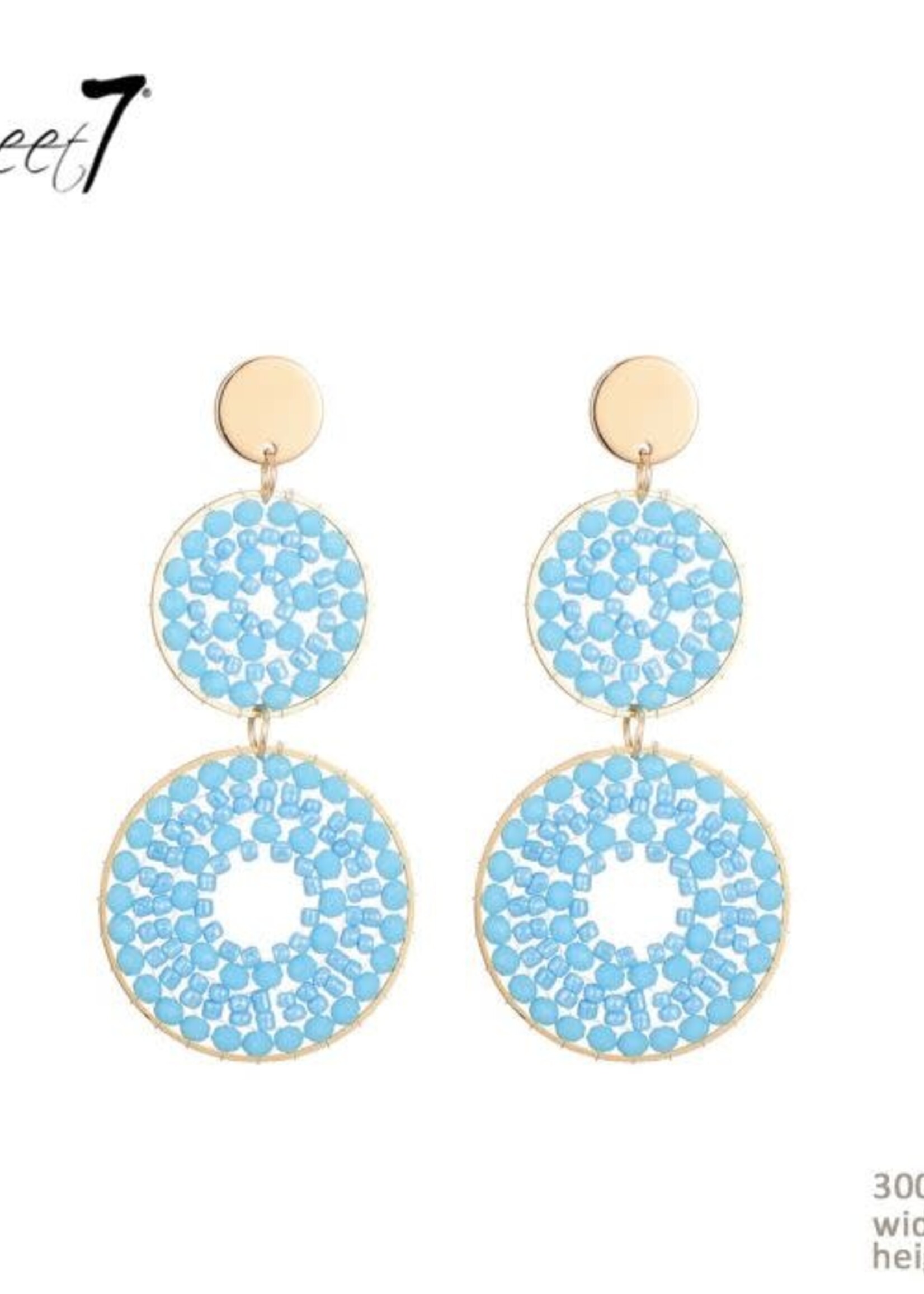 Sweet7 Oorhangers Sweet Blauw 300679608