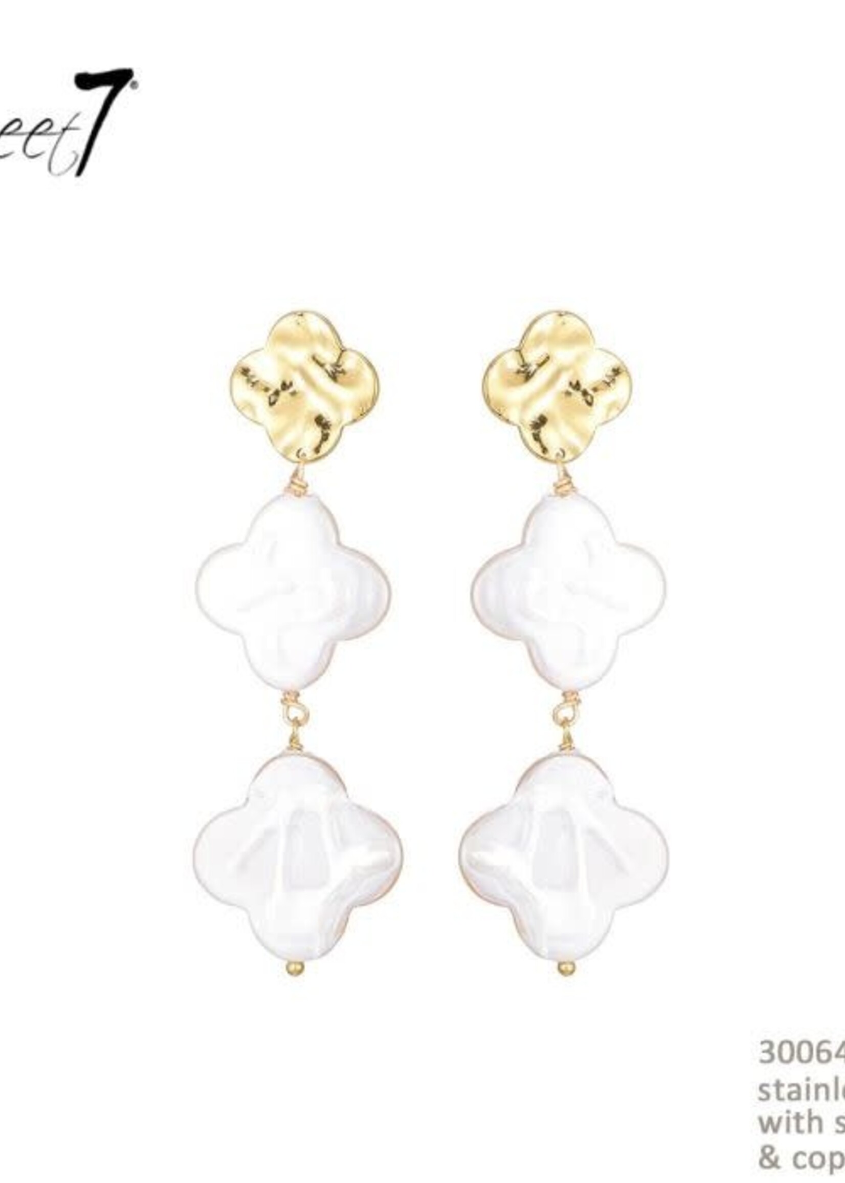 Sweet7 Oorhangers Sweet Wit 300641823