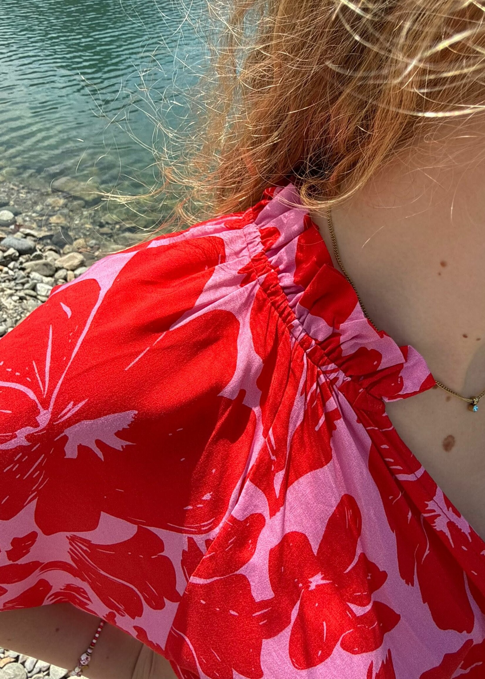 Dress Lies Pink Red
