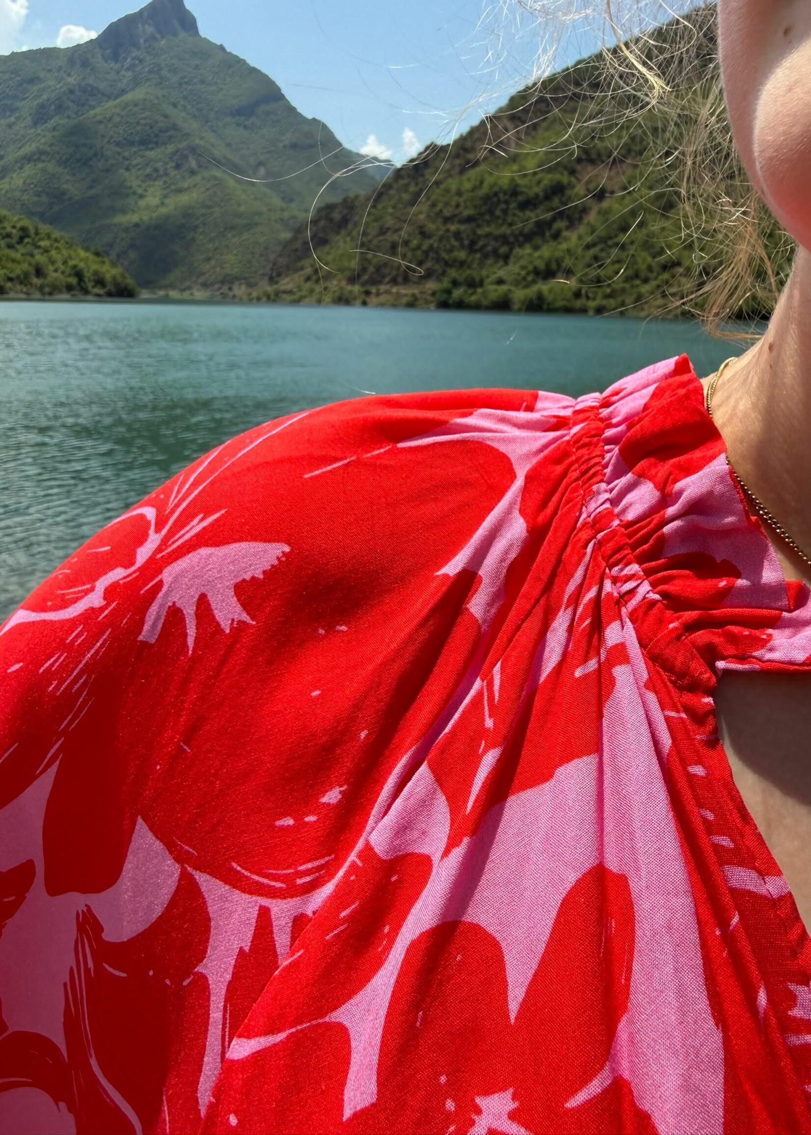 Dress Lies Pink Red