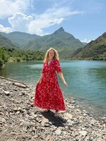 Dress Lies Pink Red