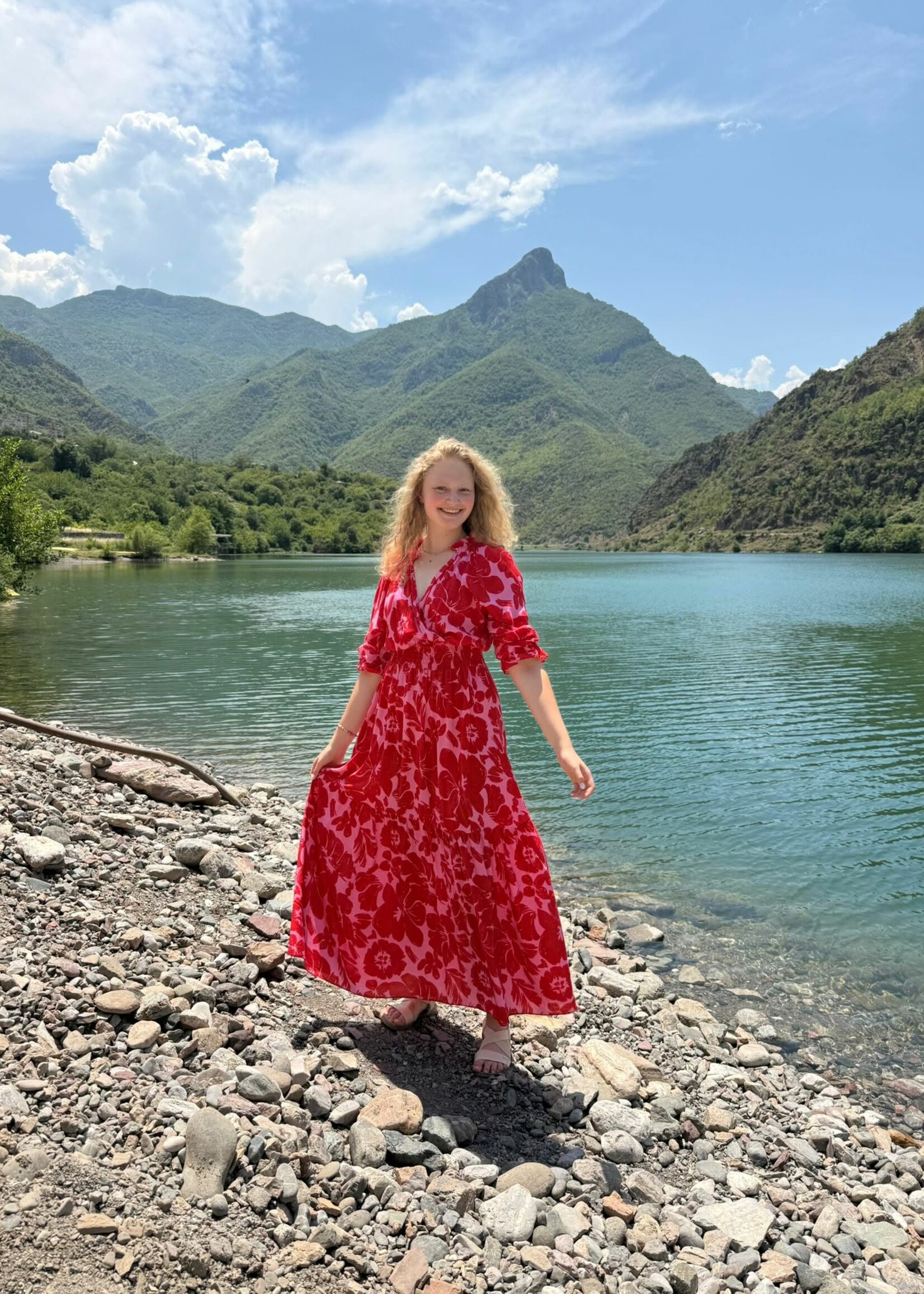 Dress Lies Pink Red