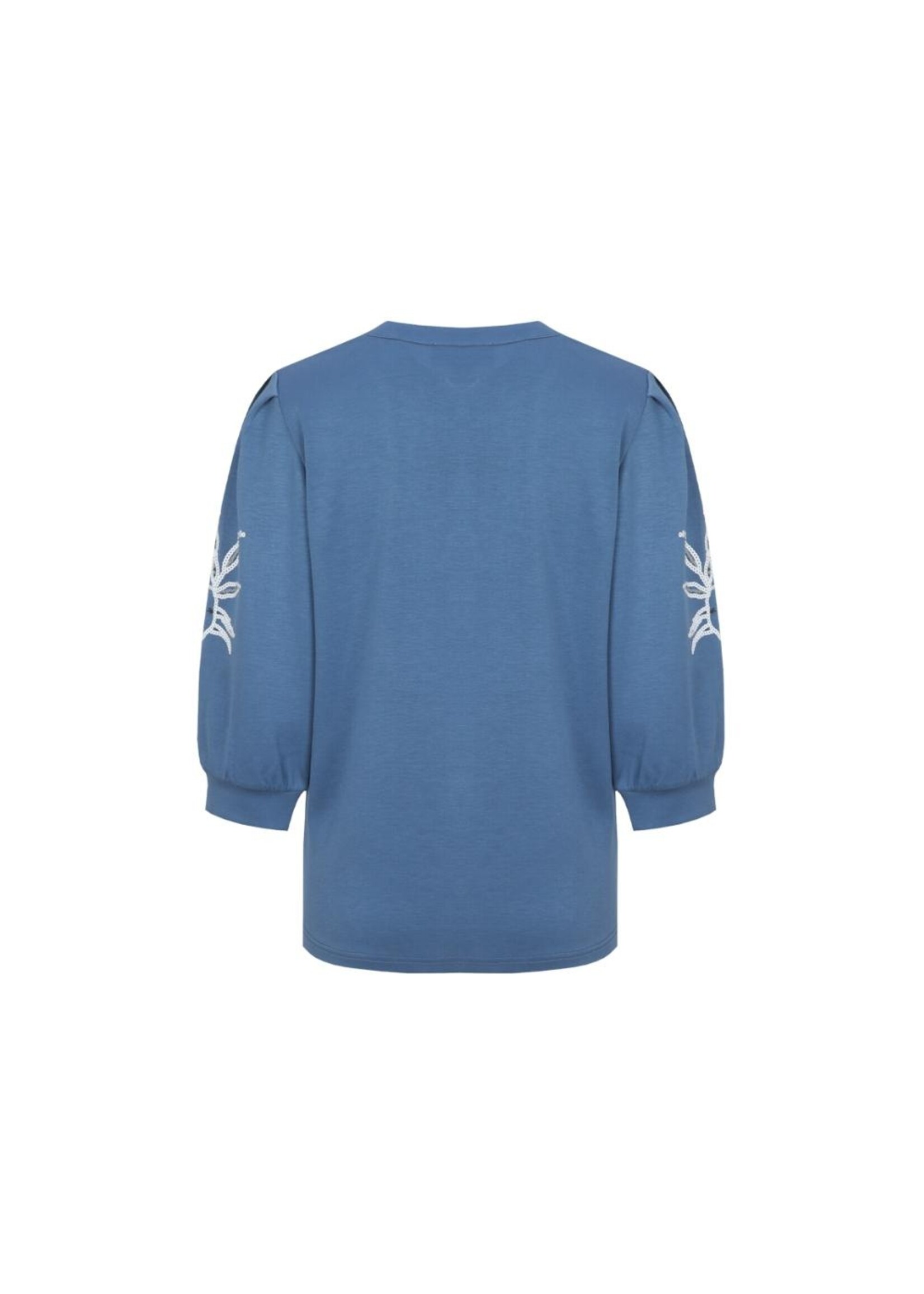 C&S The Label Wiebke Sweater Dusty Blue