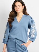 C&S The Label Wiebke Sweater Dusty Blue