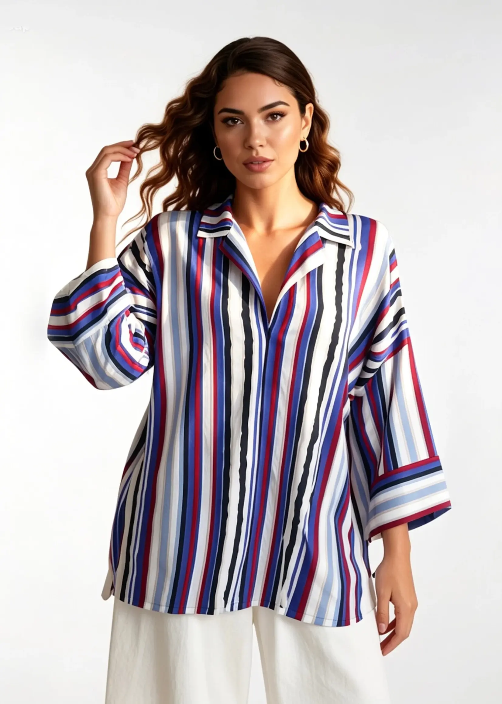 Ophilia Bella Paint Stripe Blue