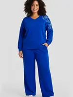 Exxcellent Leona Pants Royal Blue