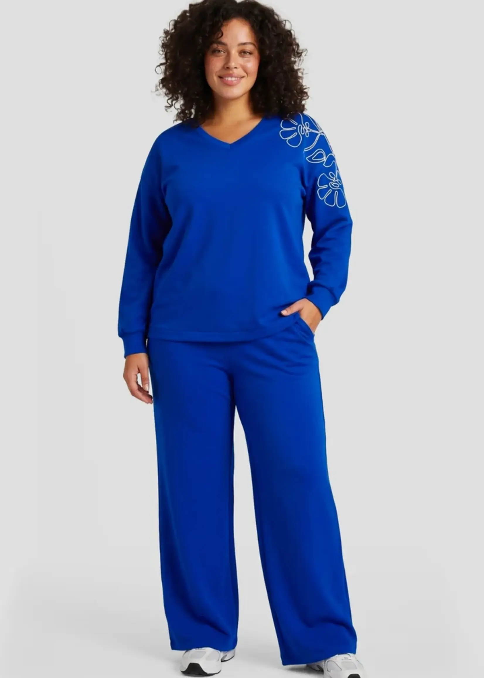 Exxcellent Leona Pants Royal Blue