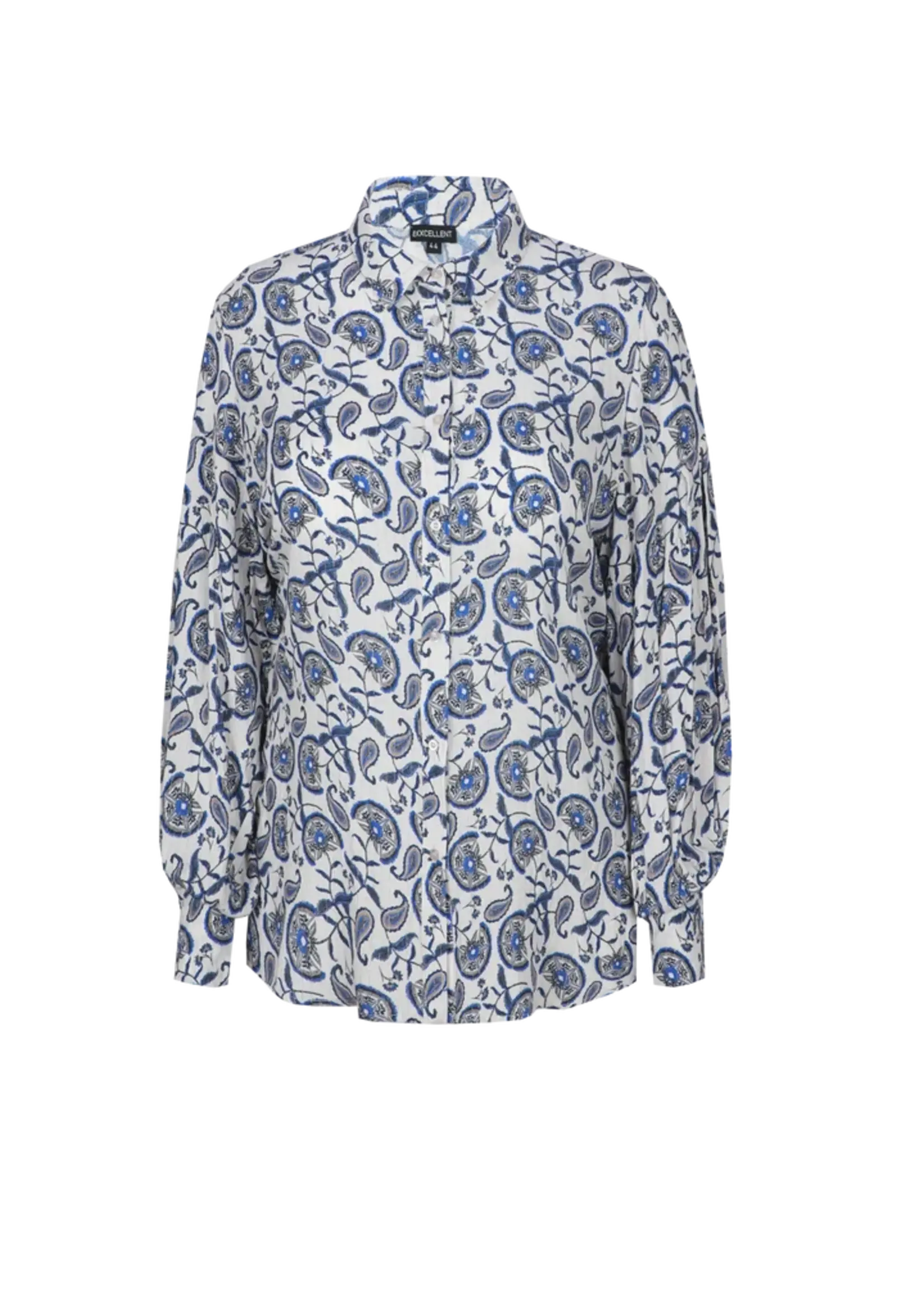 Exxcellent Althea Blouse Sand/King Blue