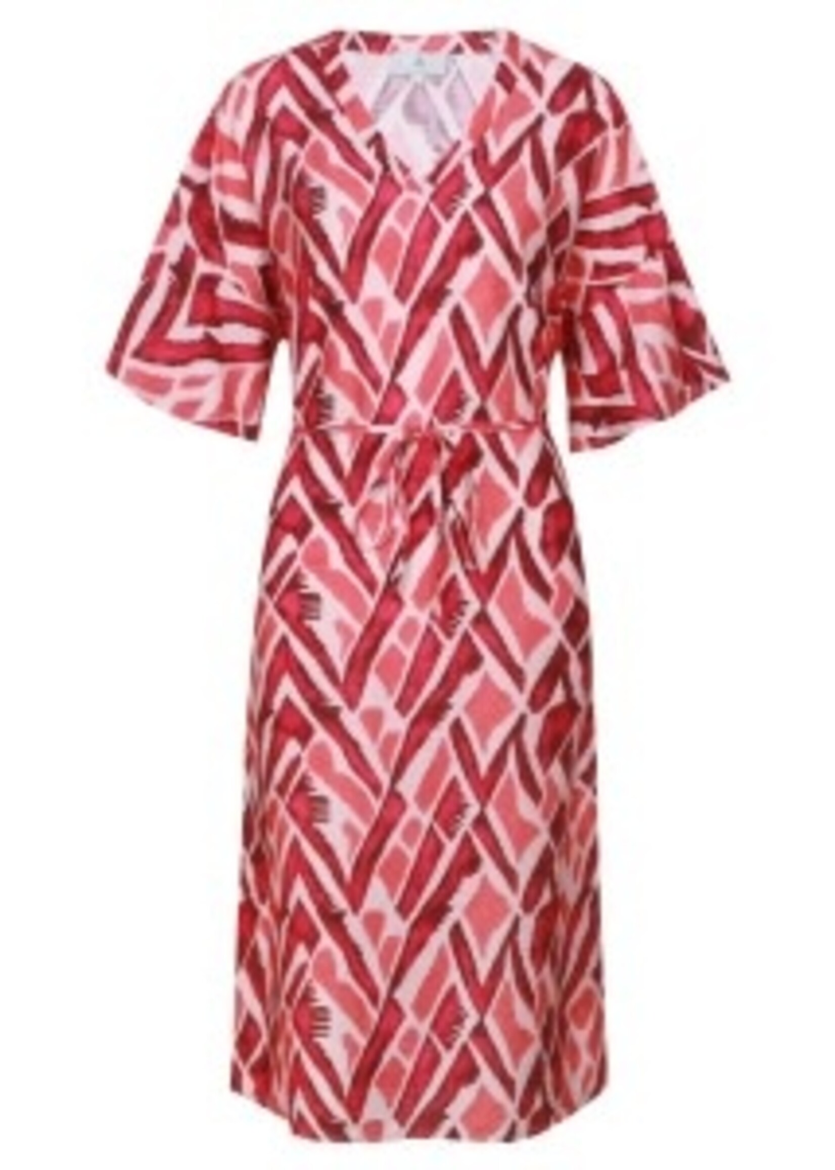 C&S The Label Dalma Dress Powder Pink/Sunkissed Coral Maat L