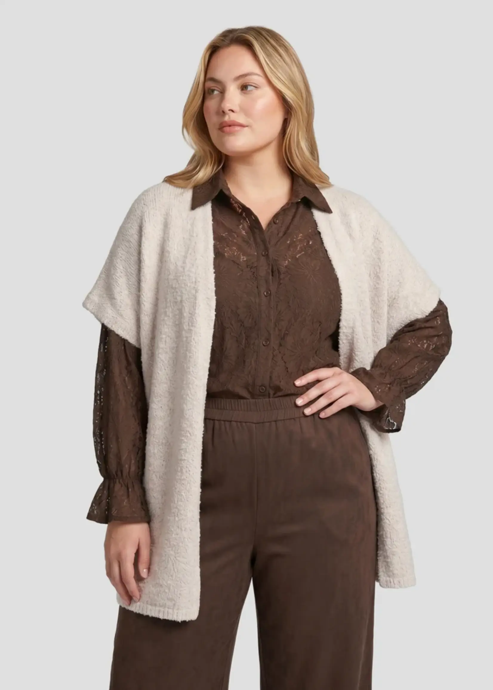 Exxcellent Myra Knit Cardigan Sand