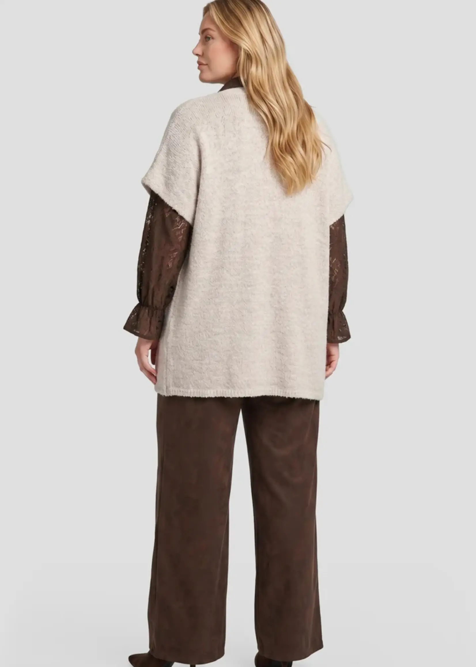 Exxcellent Myra Knit Cardigan Sand