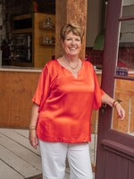 Ophilia Rowan Satin Plain Coral